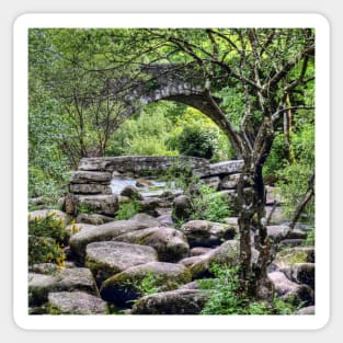 Two Bridges at Dartmeet Devon Sticker